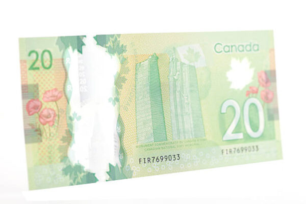 20 Canadian dollar bills - Image 2